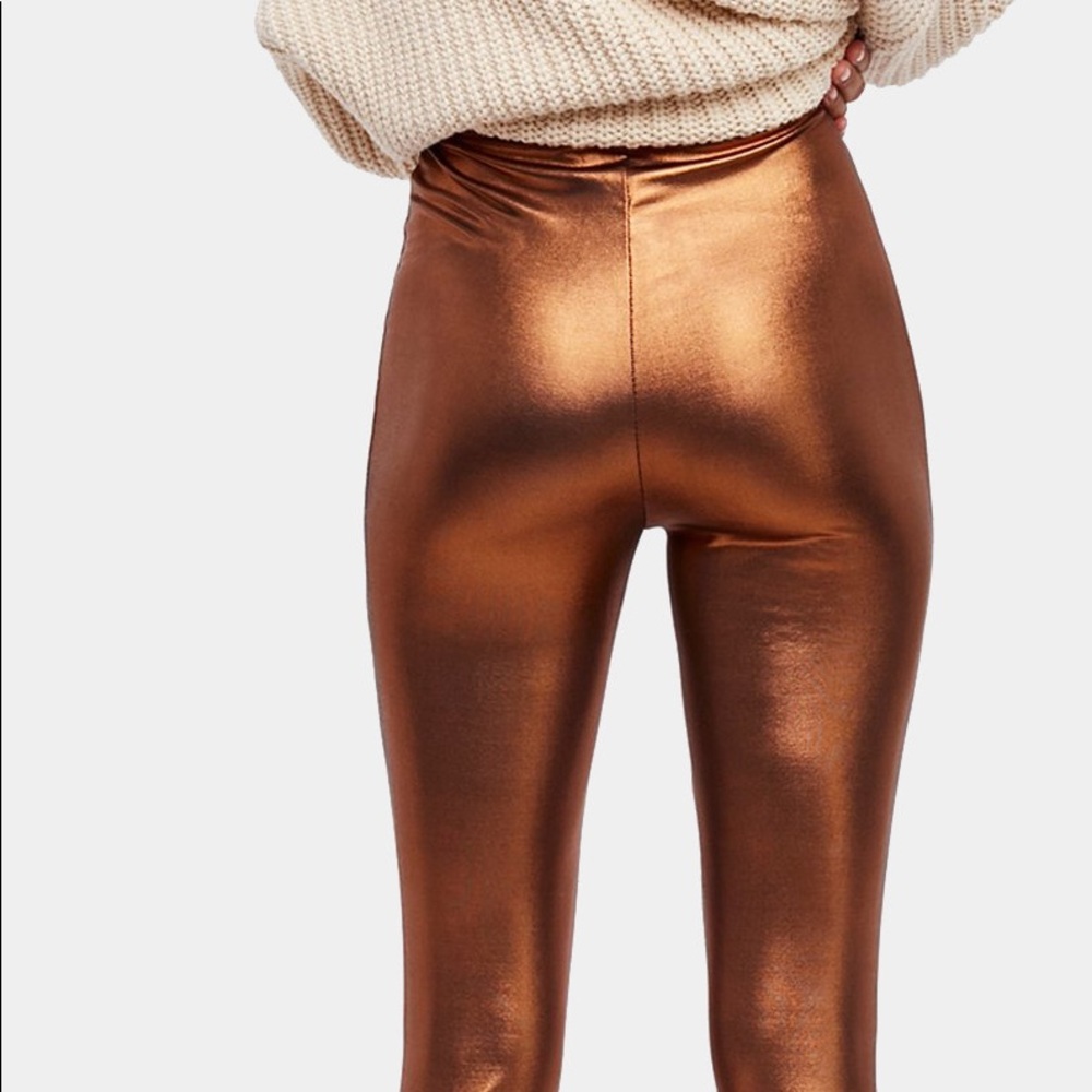 Free People | Shine Girl | Bronze Leggings - Picture 3 of 5